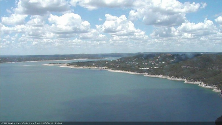 Lake Travis webcam, June 14, 2018 12:40 PM CT
