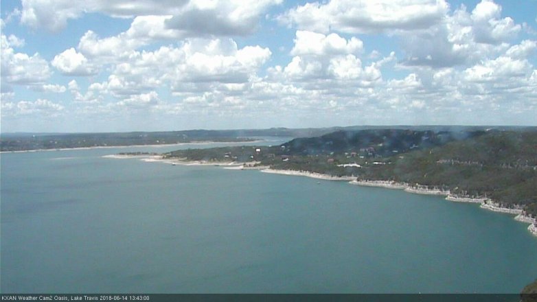 Lake Travis webcam, June 14, 2018 12:45 PM CT
