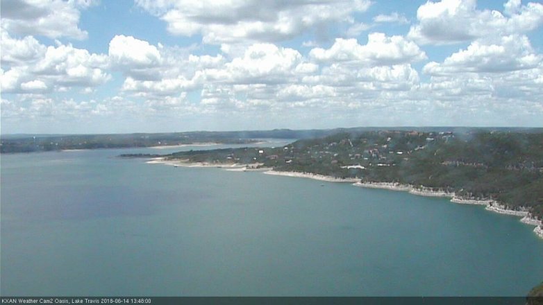 Lake Travis webcam, June 14, 2018 12:50 PM CT