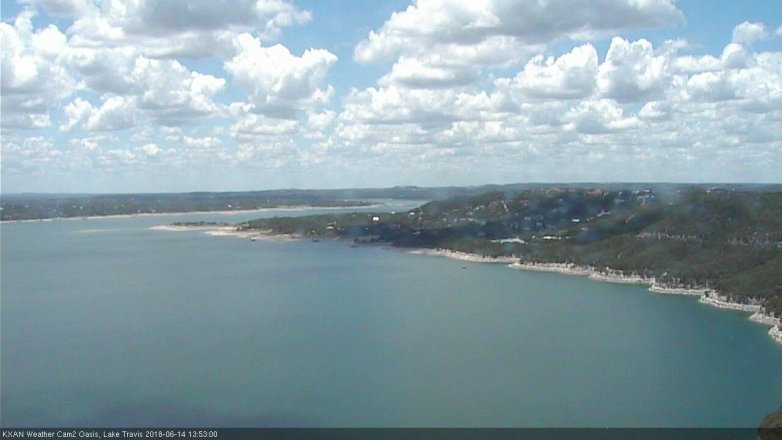 Lake Travis webcam, June 14, 2018 12:55 PM CT