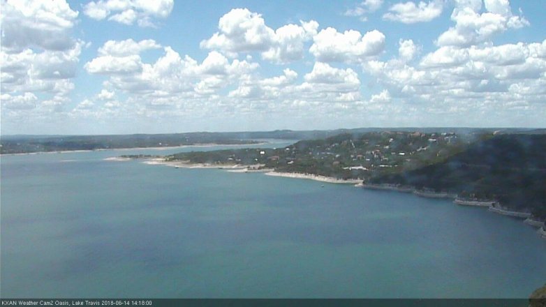 Lake Travis webcam, June 14, 2018 1:20 PM CT