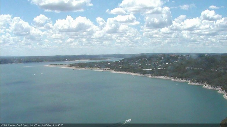 Lake Travis webcam, June 14, 2018 1:50 PM CT