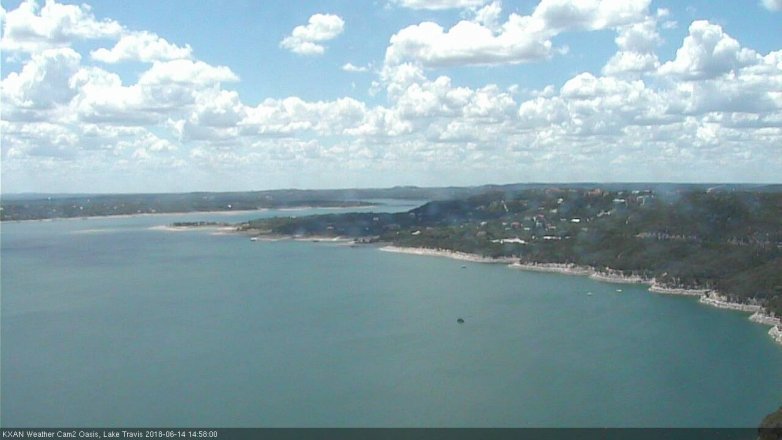 Lake Travis webcam, June 14, 2018 2:00 PM CT