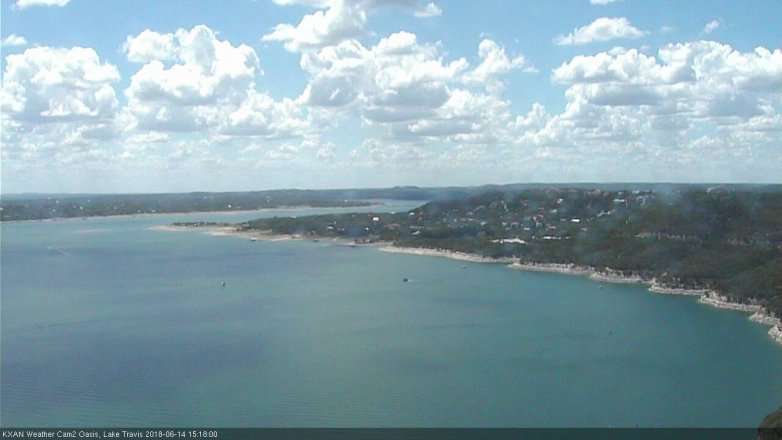 Lake Travis webcam, June 14, 2018 2:20 PM CT