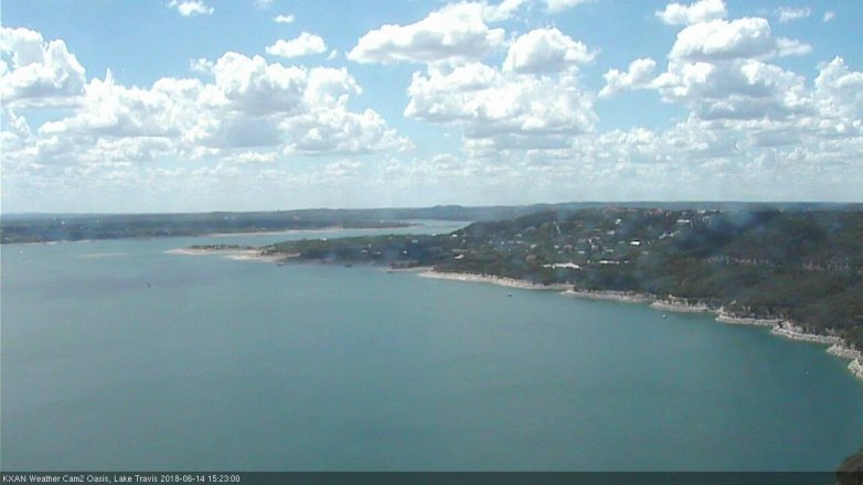 Lake Travis webcam, June 14, 2018 2:25 PM CT