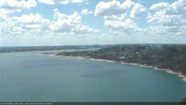 Lake Travis webcam, June 14, 2018 2:30 PM CT