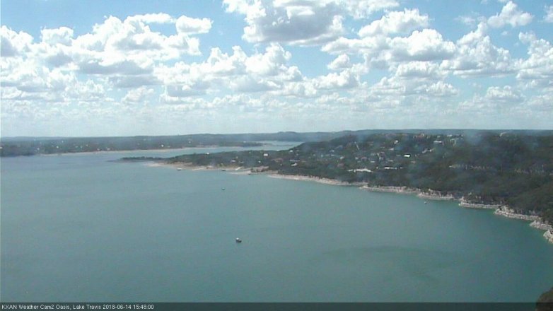 Lake Travis webcam, June 14, 2018 2:50 PM CT