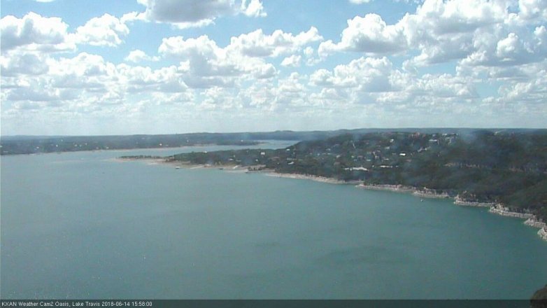 Lake Travis webcam, June 14, 2018 3:00 PM CT