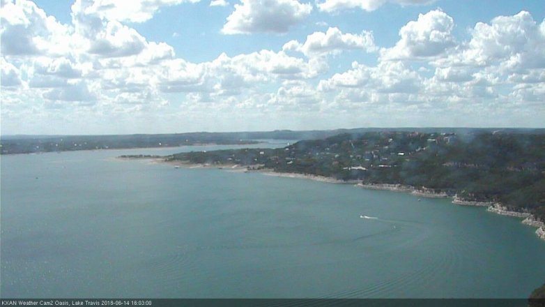 Lake Travis webcam, June 14, 2018 3:05 PM CT