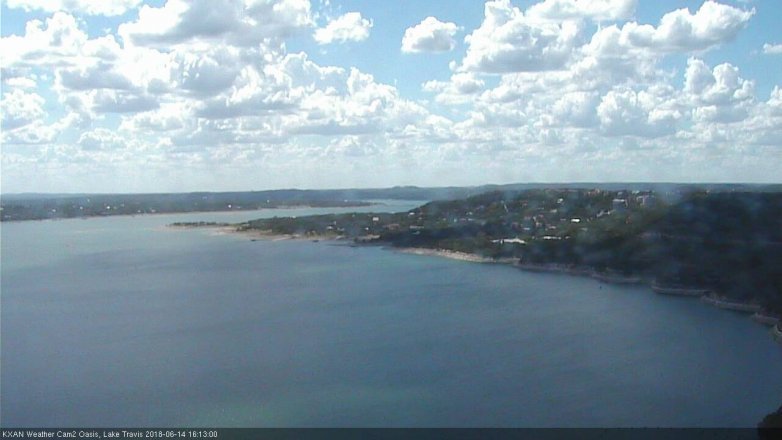 Lake Travis webcam, June 14, 2018 3:15 PM CT
