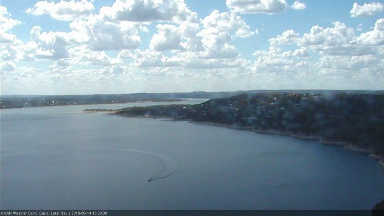 Lake Travis webcam, June 14, 2018 3:30 PM CT