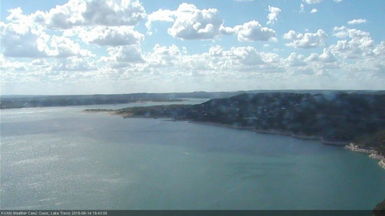 Lake Travis webcam, June 14, 2018 3:45 PM CT