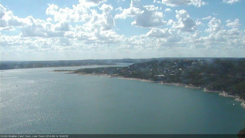 Lake Travis webcam, June 14, 2018 3:50 PM CT
