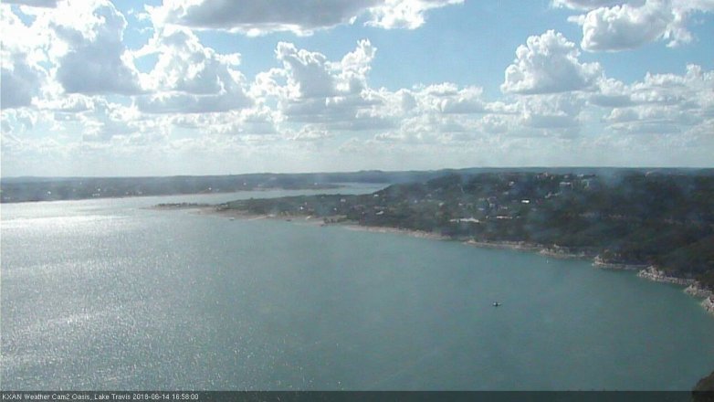 Lake Travis webcam, June 14, 2018 4:00 PM CT