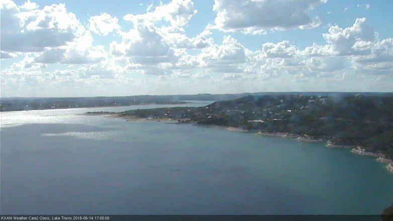 Lake Travis webcam, June 14, 2018 4:10 PM CT
