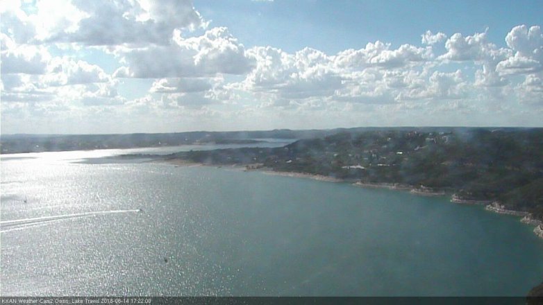 Lake Travis webcam, June 14, 2018 4:25 PM CT