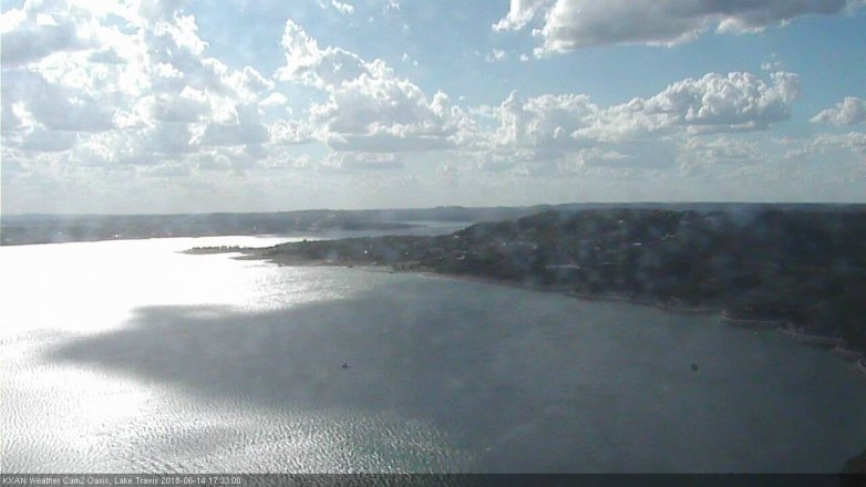 Lake Travis webcam, June 14, 2018 4:35 PM CT