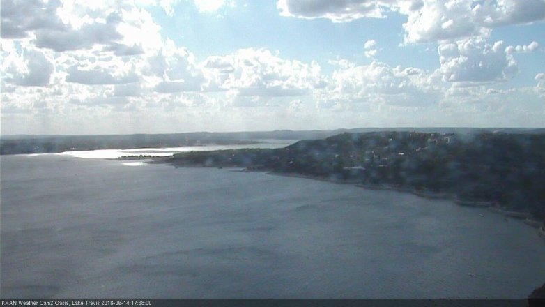 Lake Travis webcam, June 14, 2018 4:40 PM CT