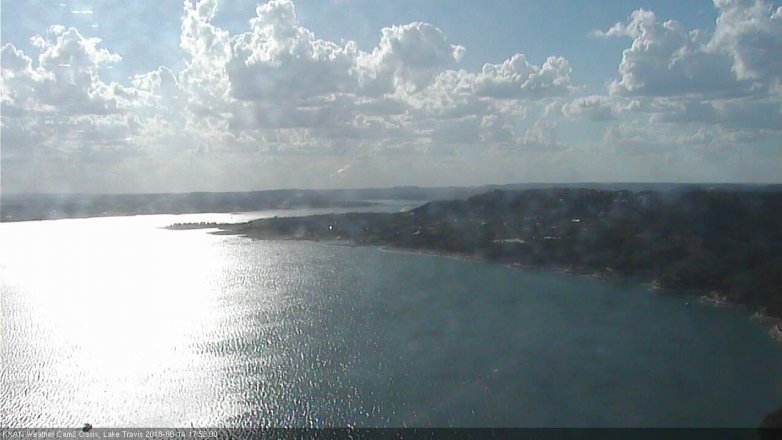 Lake Travis webcam, June 14, 2018 4:55 PM CT