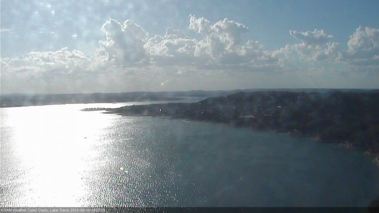 Lake Travis webcam, June 14, 2018 5:10 PM CT
