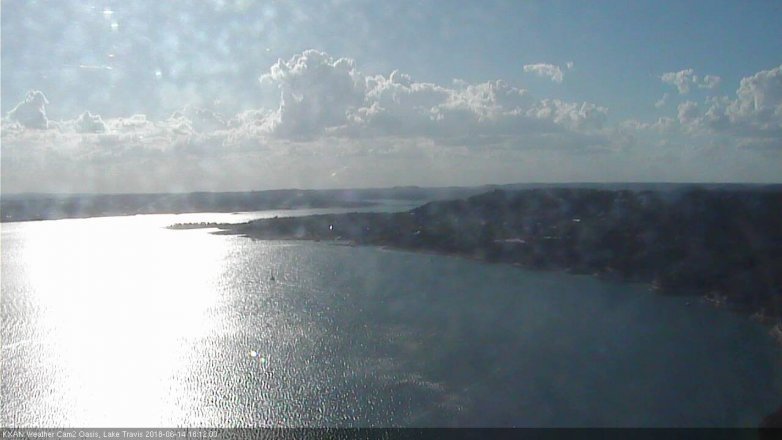 Lake Travis webcam, June 14, 2018 5:15 PM CT
