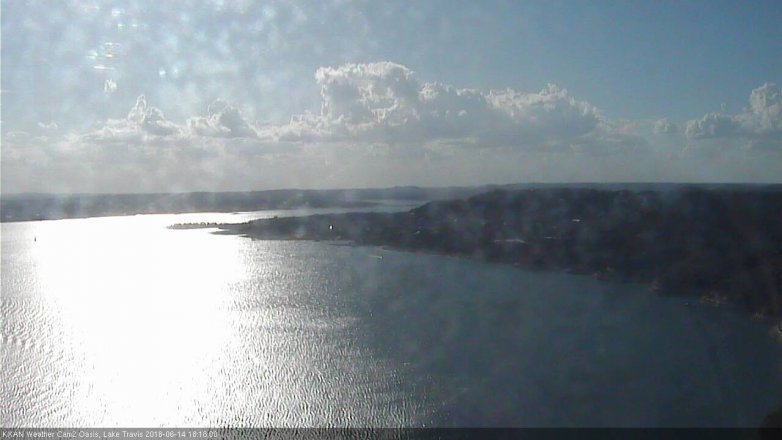 Lake Travis webcam, June 14, 2018 5:20 PM CT