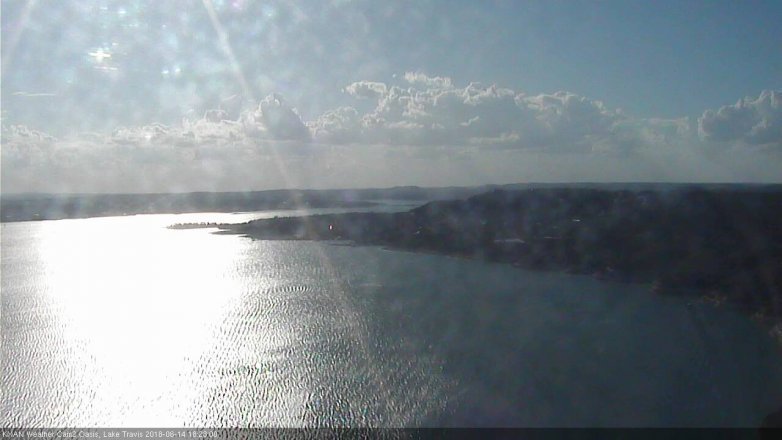 Lake Travis webcam, June 14, 2018 5:25 PM CT