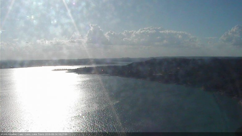 Lake Travis webcam, June 14, 2018 5:30 PM CT