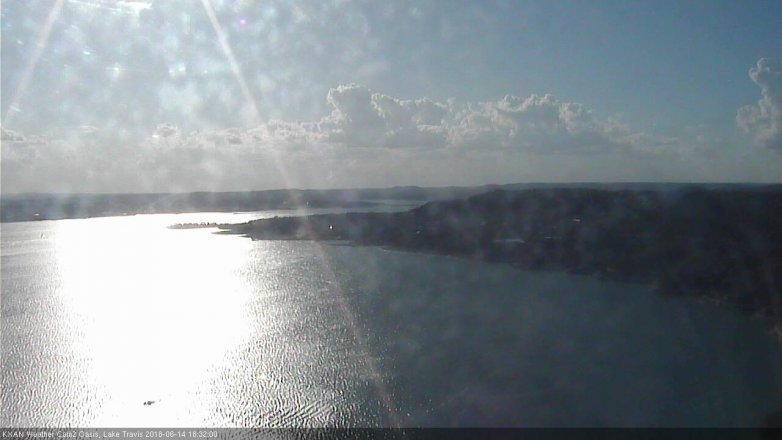 Lake Travis webcam, June 14, 2018 5:35 PM CT