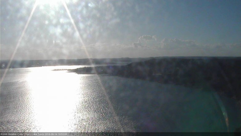 Lake Travis webcam, June 14, 2018 5:55 PM CT