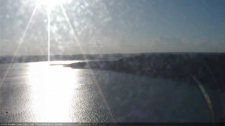Lake Travis webcam, June 14, 2018 6:00 PM CT