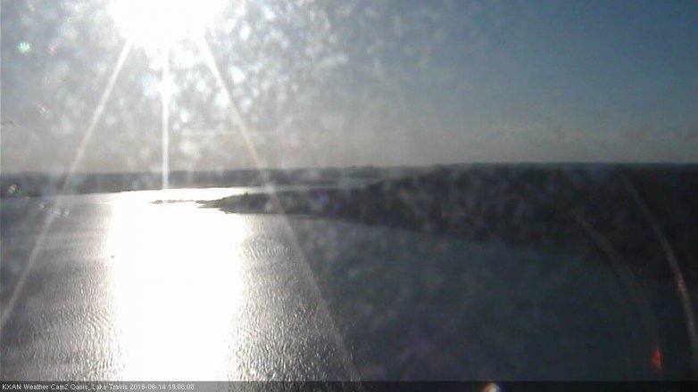 Lake Travis webcam, June 14, 2018 6:10 PM CT