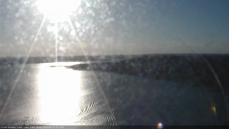 Lake Travis webcam, June 14, 2018 6:15 PM CT
