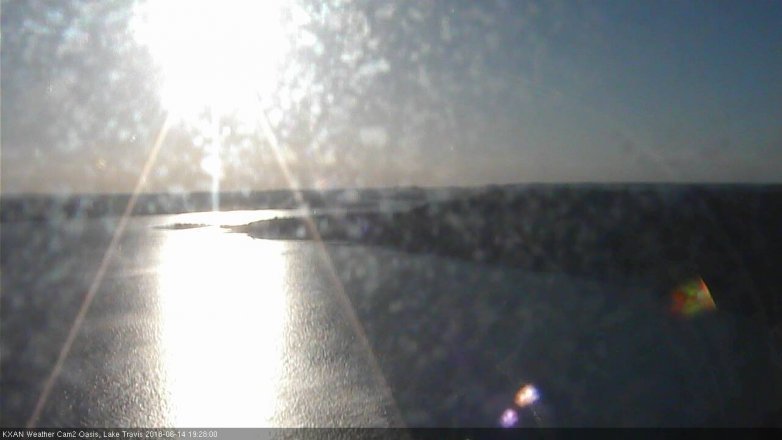 Lake Travis webcam, June 14, 2018 6:30 PM CT