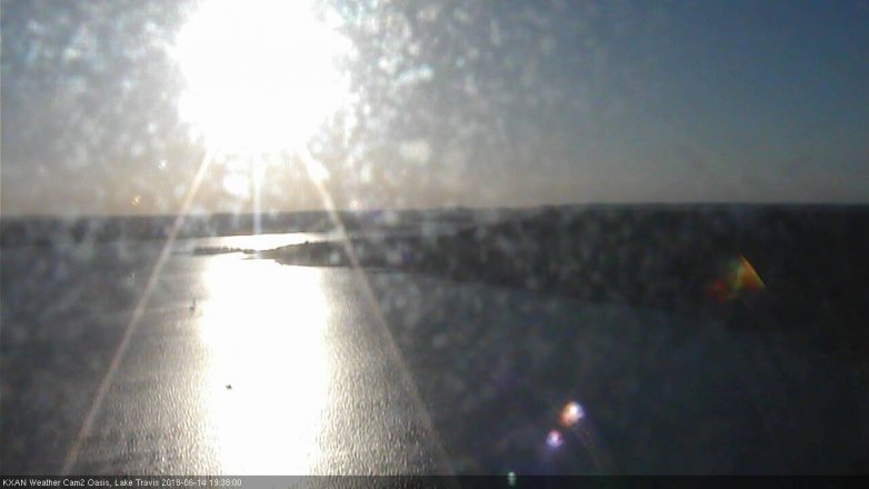 Lake Travis webcam, June 14, 2018 6:40 PM CT