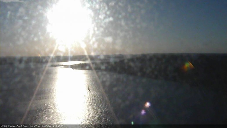 Lake Travis webcam, June 14, 2018 6:45 PM CT