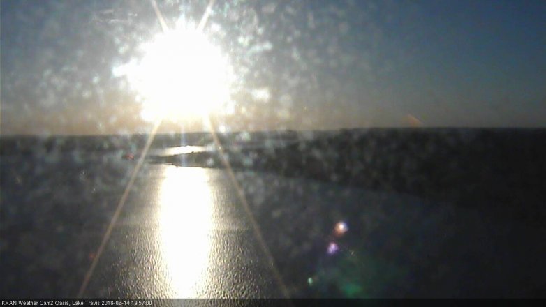 Lake Travis webcam, June 14, 2018 7:00 PM CT