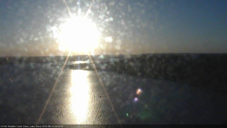 Lake Travis webcam, June 14, 2018 7:05 PM CT