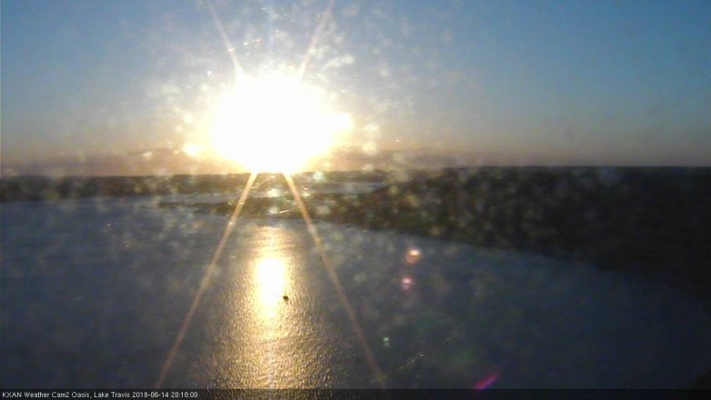 Lake Travis webcam, June 14, 2018 7:20 PM CT
