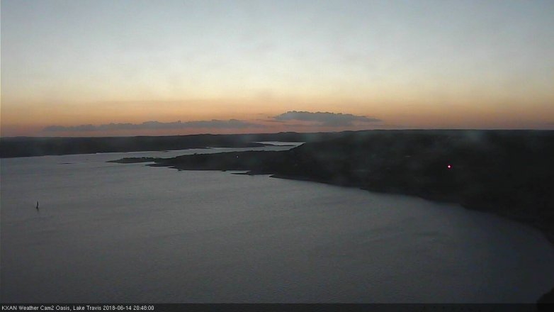Lake Travis webcam, June 14, 2018 7:50 PM CT