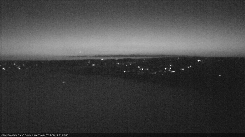 Lake Travis webcam, June 14, 2018 8:30 PM CT