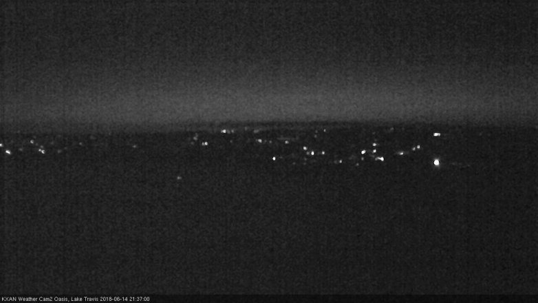 Lake Travis webcam, June 14, 2018 8:40 PM CT