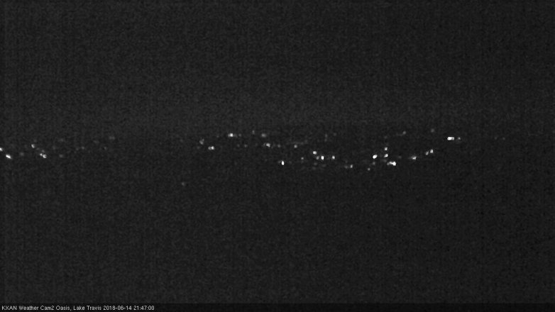 Lake Travis webcam, June 14, 2018 8:50 PM CT