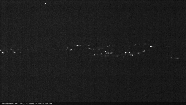 Lake Travis webcam, June 14, 2018 9:10 PM CT