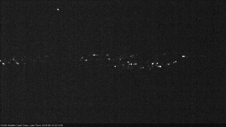 Lake Travis webcam, June 14, 2018 9:15 PM CT