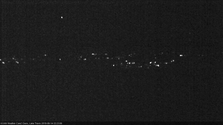 Lake Travis webcam, June 14, 2018 9:25 PM CT