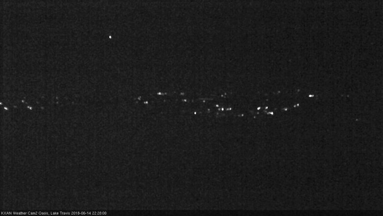 Lake Travis webcam, June 14, 2018 9:30 PM CT