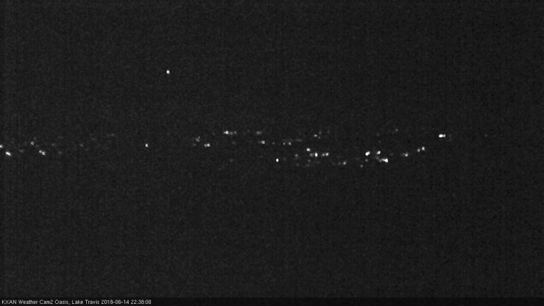 Lake Travis webcam, June 14, 2018 9:40 PM CT