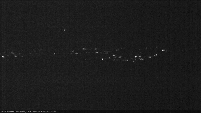Lake Travis webcam, June 14, 2018 9:45 PM CT