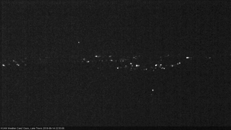 Lake Travis webcam, June 14, 2018 9:55 PM CT